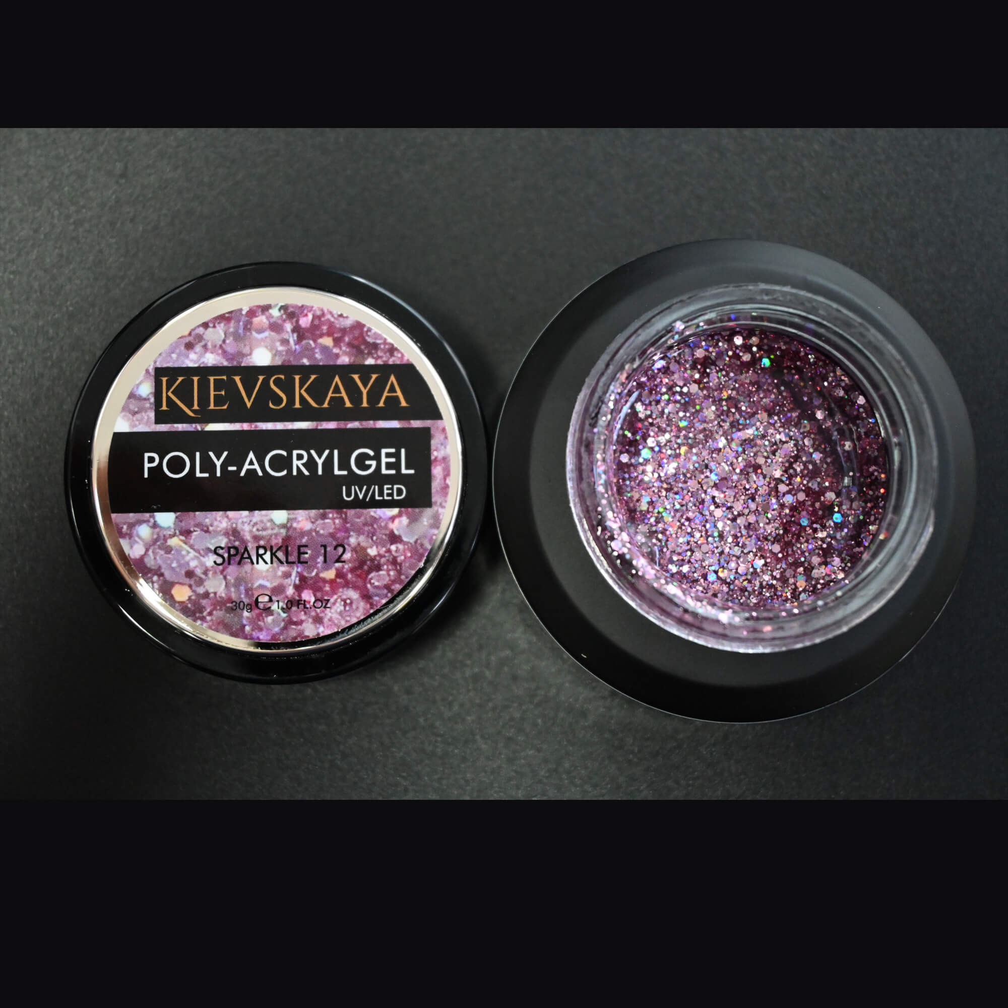 Poly-acrylgel Sparkle Kievskaya 30gr-sparkle12 - Sparkle12 - Everin.ro